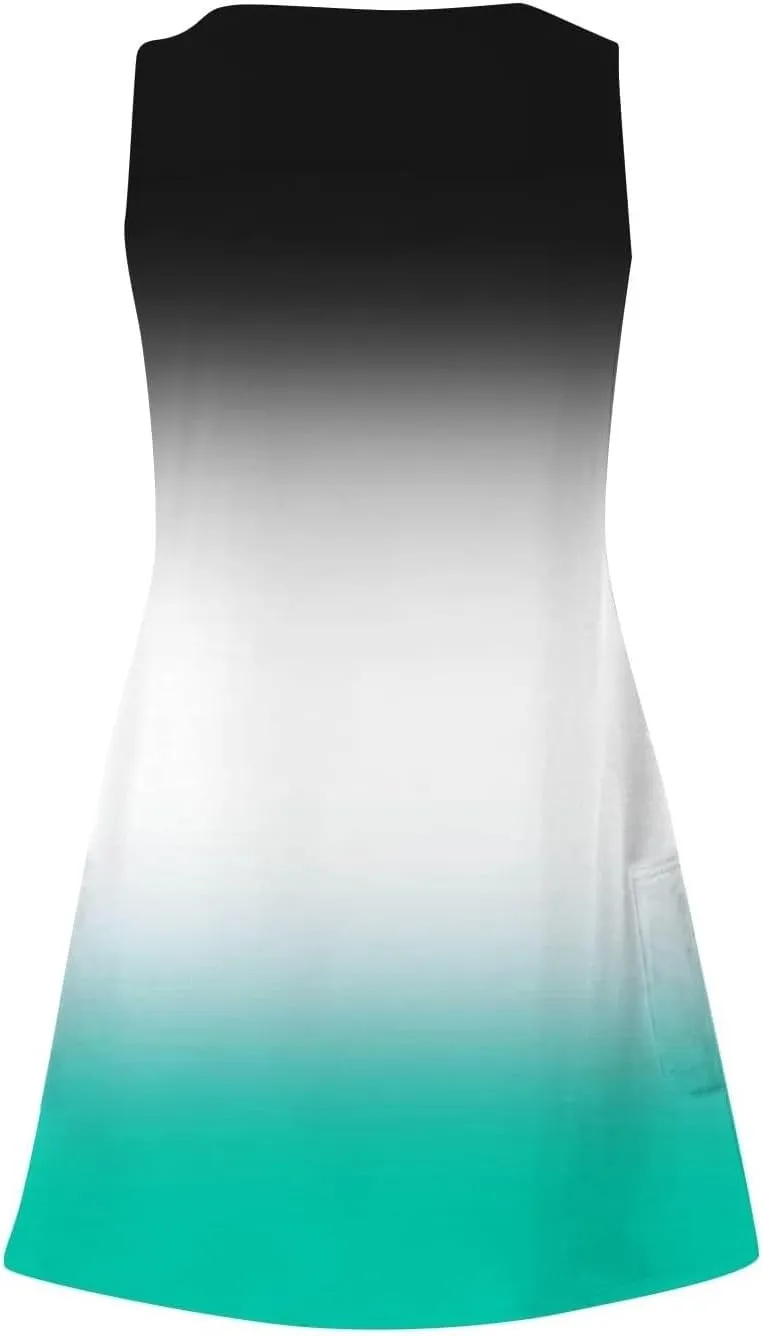 Summer Sleeveless Tank Dress for Women 2025 V Neck Sundresses Boho Dresses Beach Swimsuit Coverup with Pockets