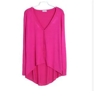 Sunscreen Shorter-Front-Longer-Back Niche Cardigan Modal Slim Look Women Outerwear