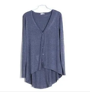 Sunscreen Shorter-Front-Longer-Back Niche Cardigan Modal Slim Look Women Outerwear