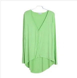 Sunscreen Shorter-Front-Longer-Back Niche Cardigan Modal Slim Look Women Outerwear