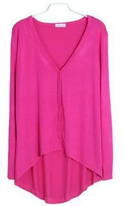 Sunscreen Shorter-Front-Longer-Back Niche Cardigan Modal Slim Look Women Outerwear