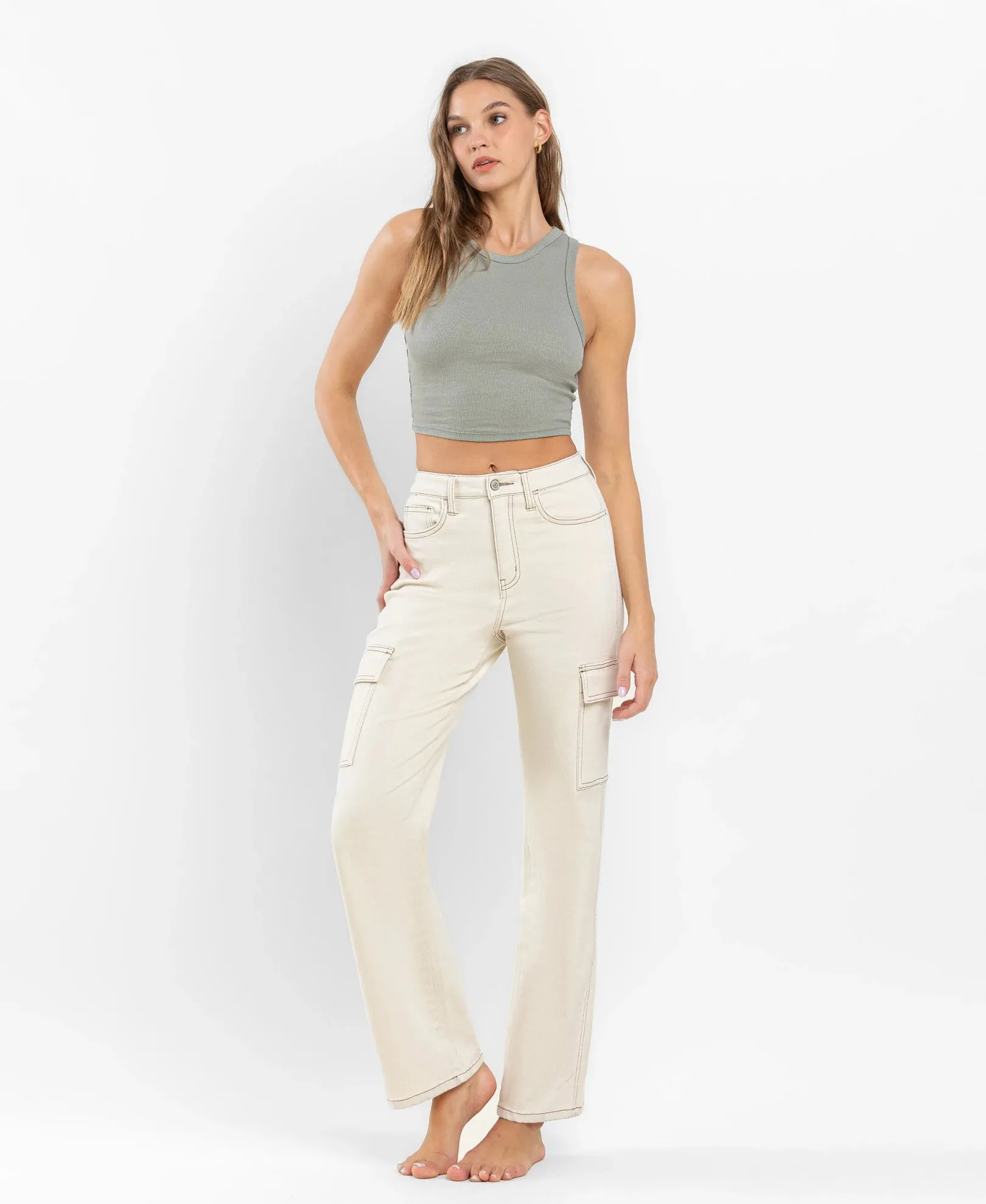 TEAGAN 90'S UTILITY CARGO DAD JEAN