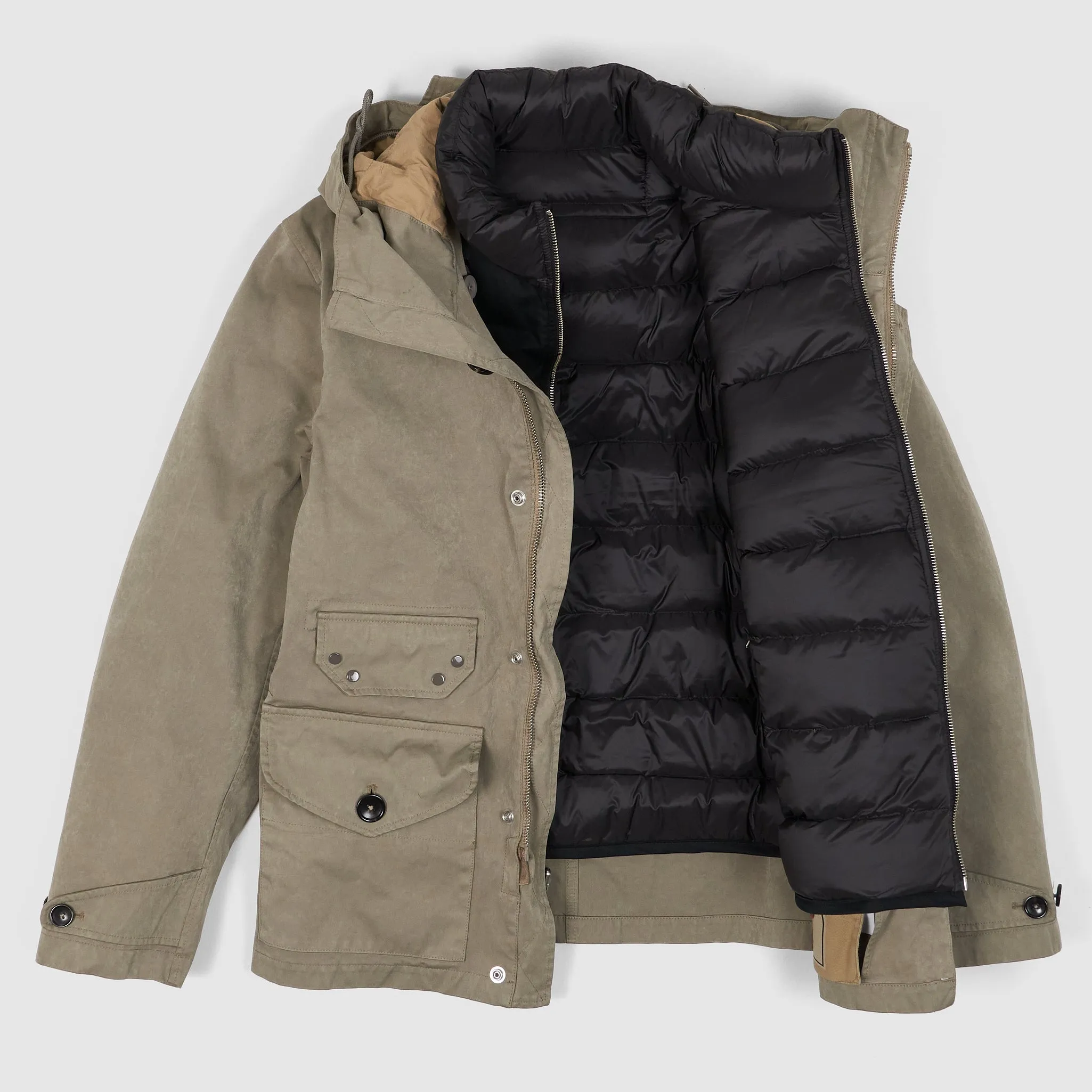 Ten c  Navy Smock 3 in 1 Jacket with Down Liner
