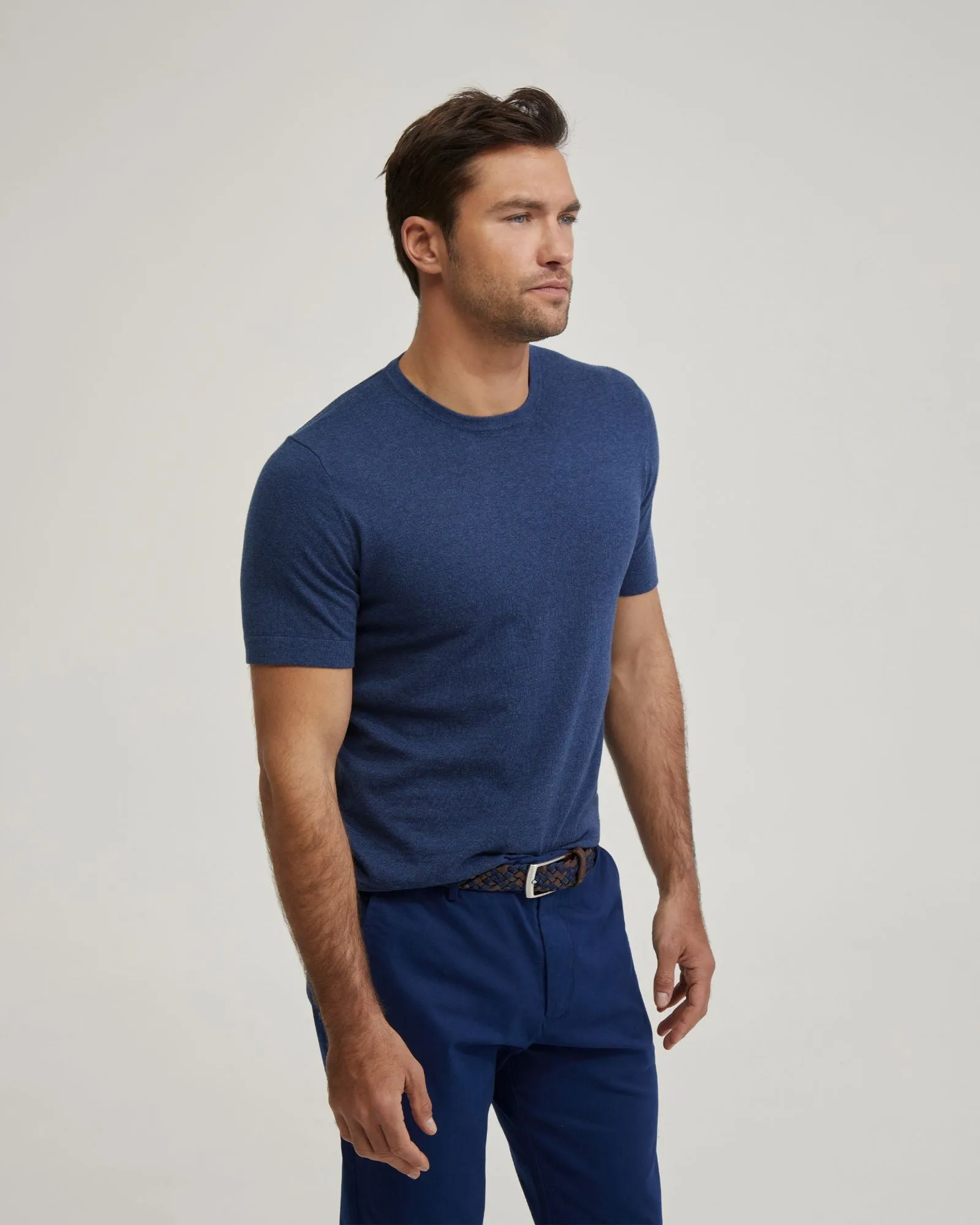 Theodore Crew Neck Knitted T-Shirt
