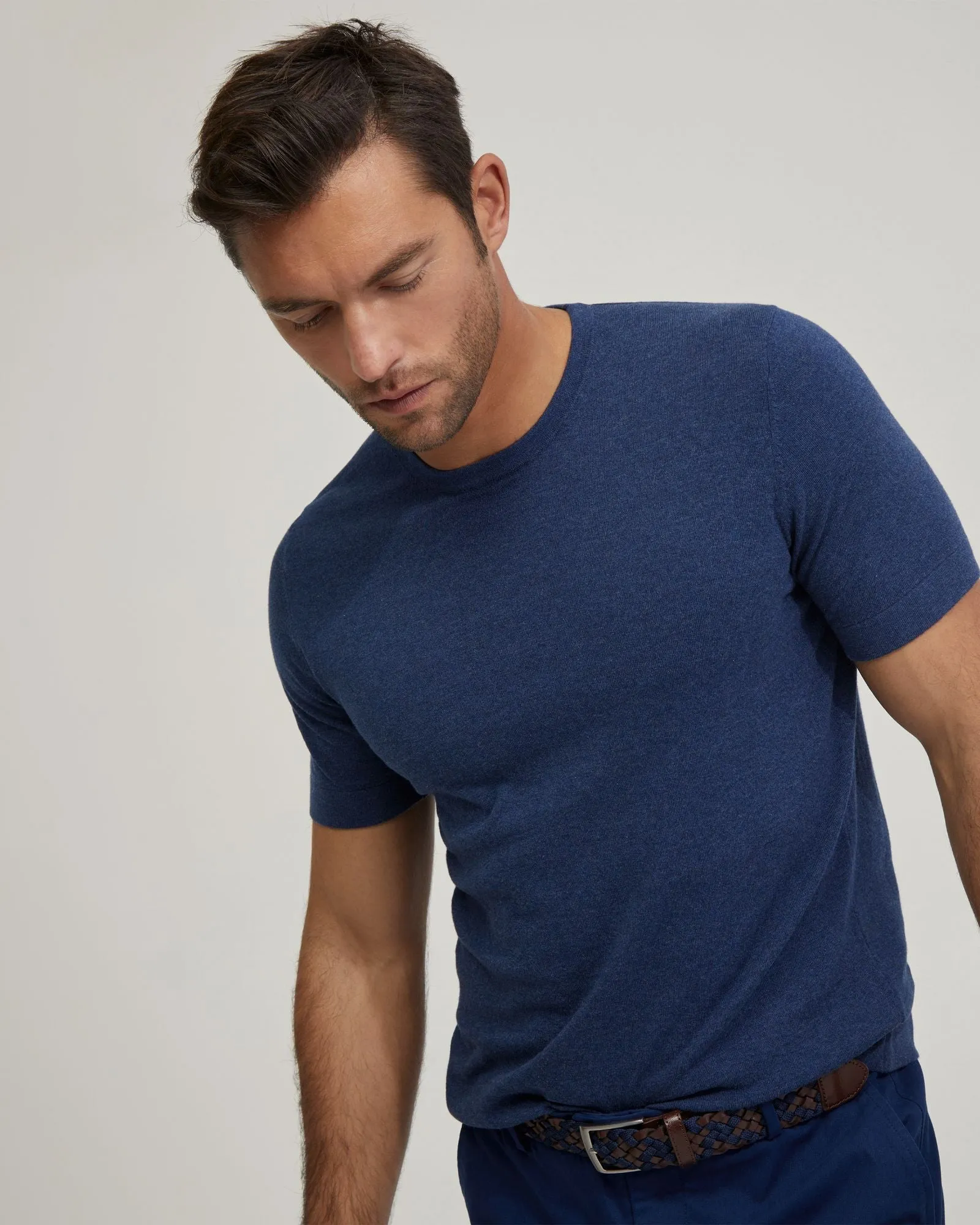 Theodore Crew Neck Knitted T-Shirt