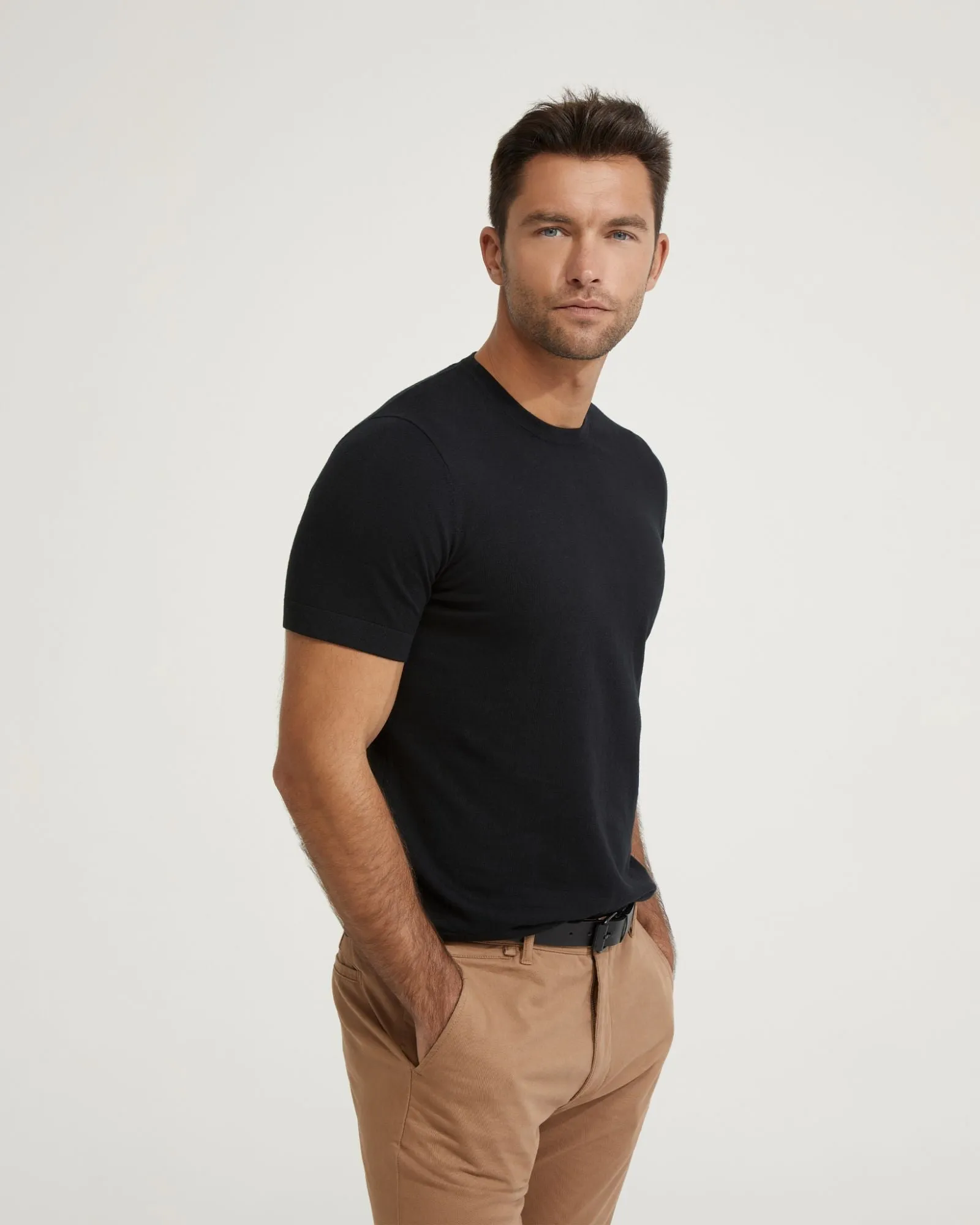 Theodore Crew Neck Knitted T-Shirt