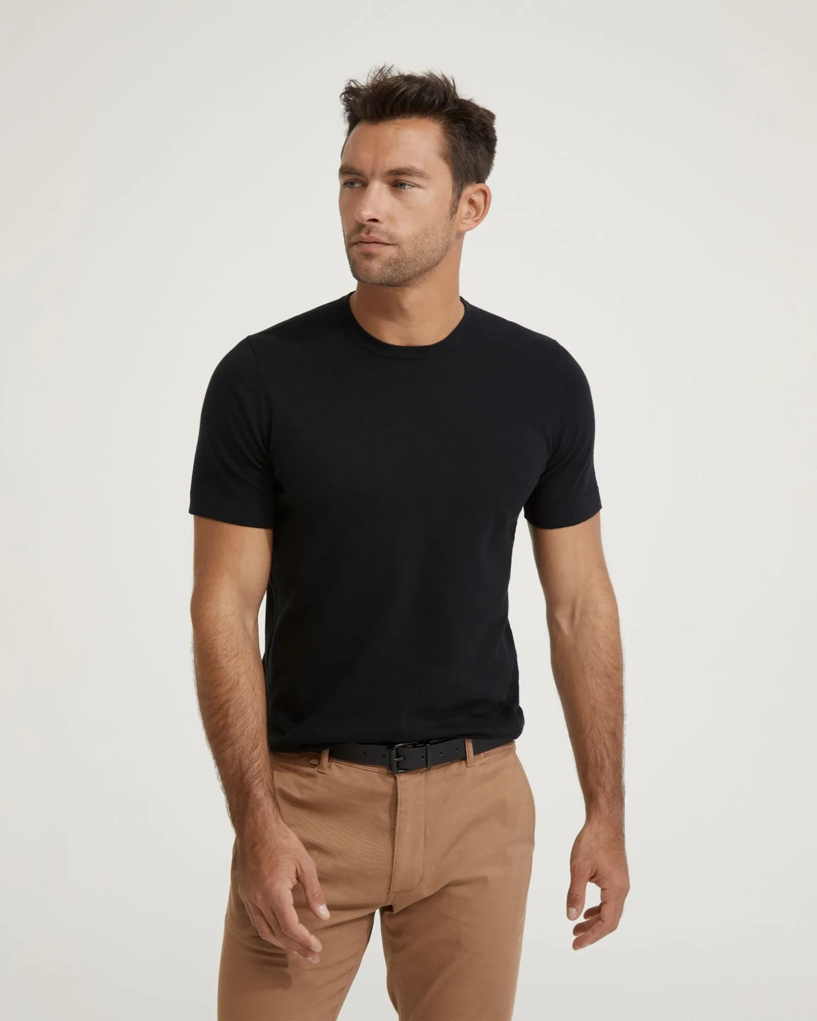 Theodore Crew Neck Knitted T-Shirt