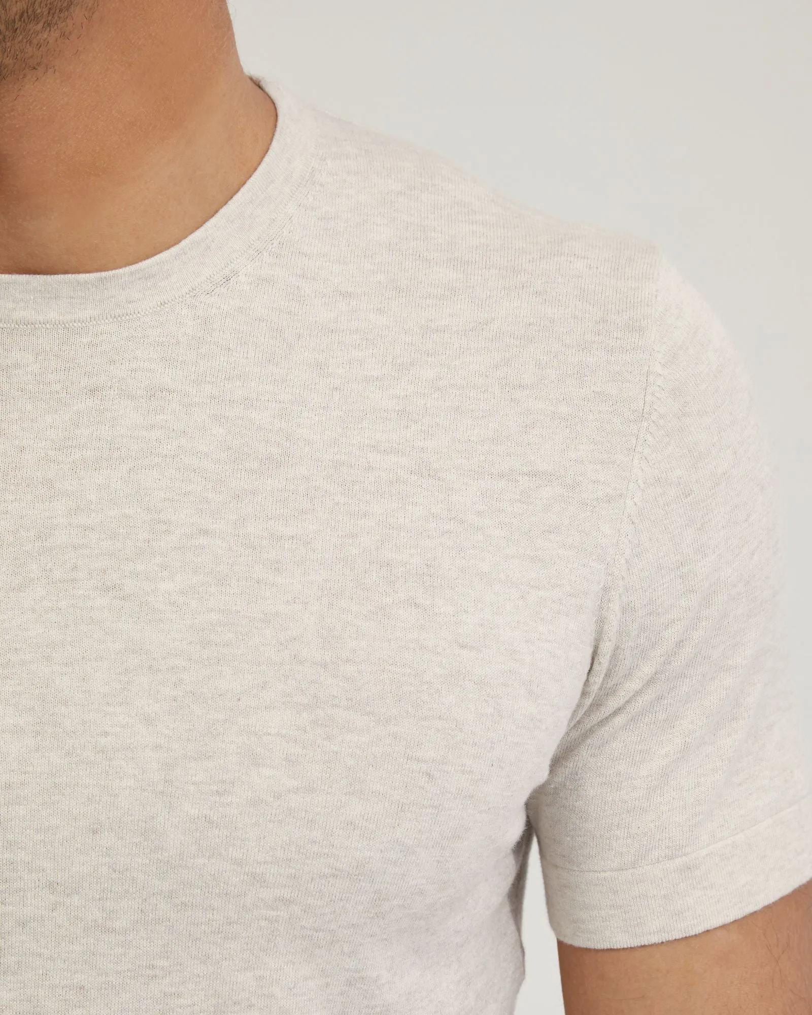 Theodore Crew Neck Knitted T-Shirt