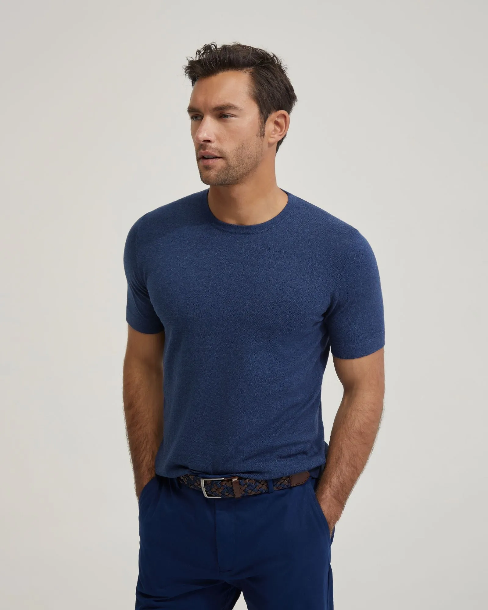 Theodore Crew Neck Knitted T-Shirt