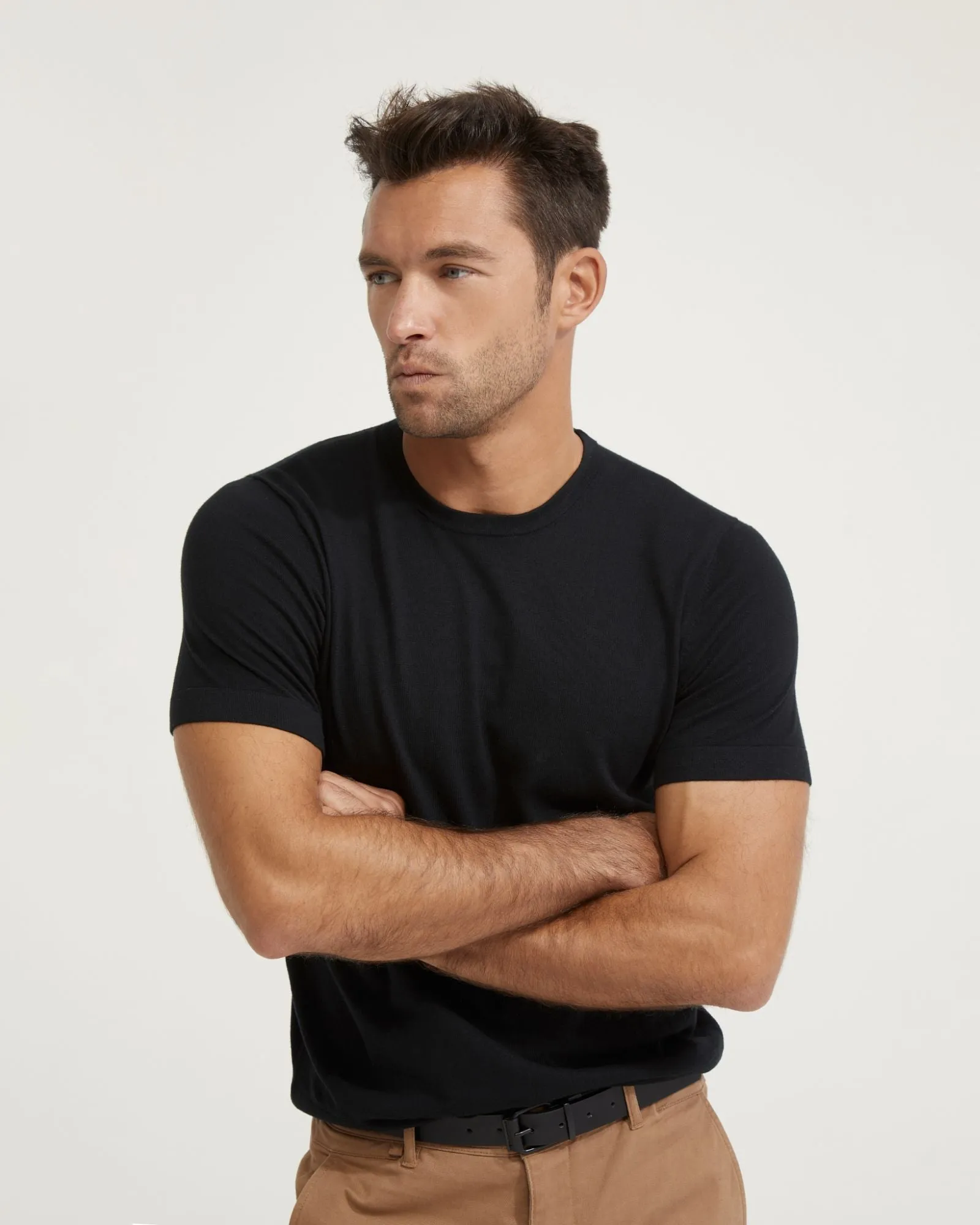 Theodore Crew Neck Knitted T-Shirt
