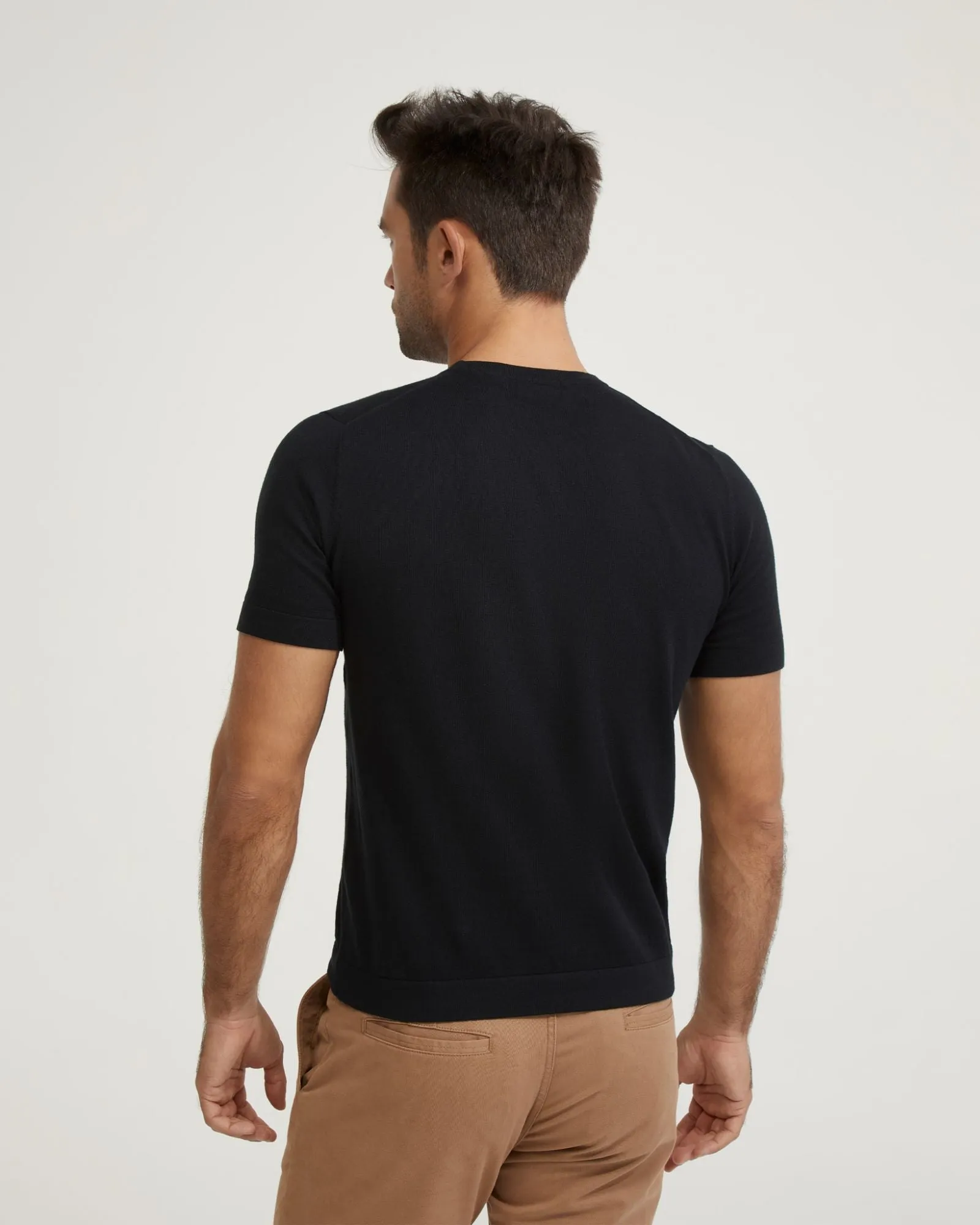Theodore Crew Neck Knitted T-Shirt
