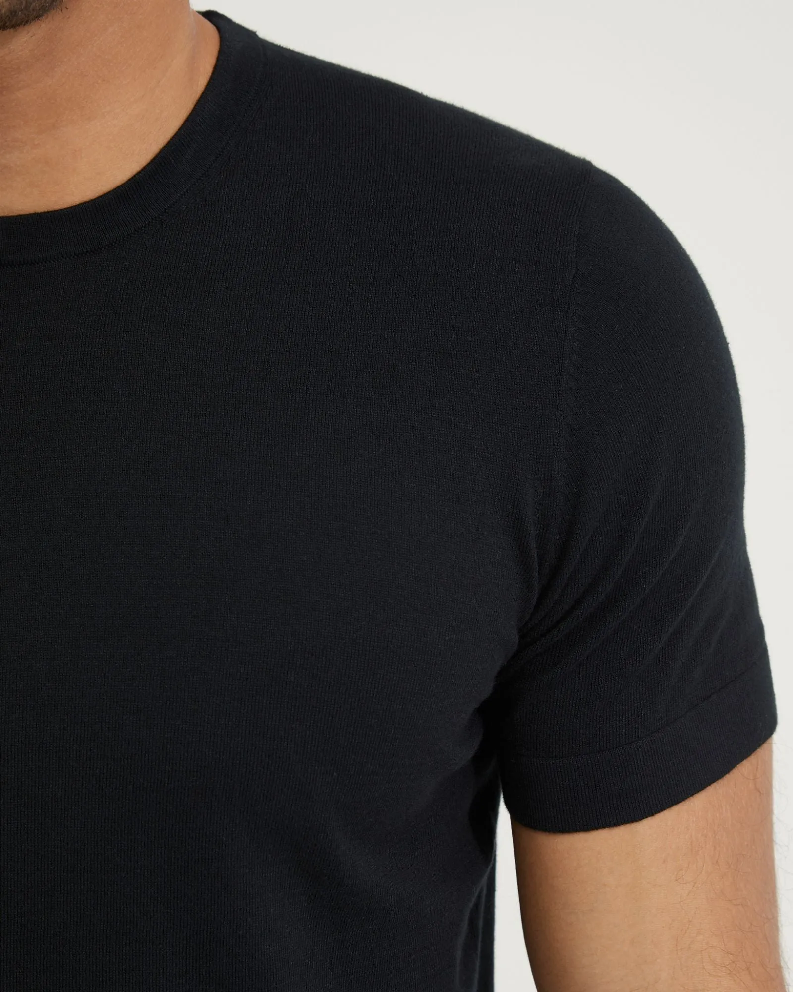Theodore Crew Neck Knitted T-Shirt