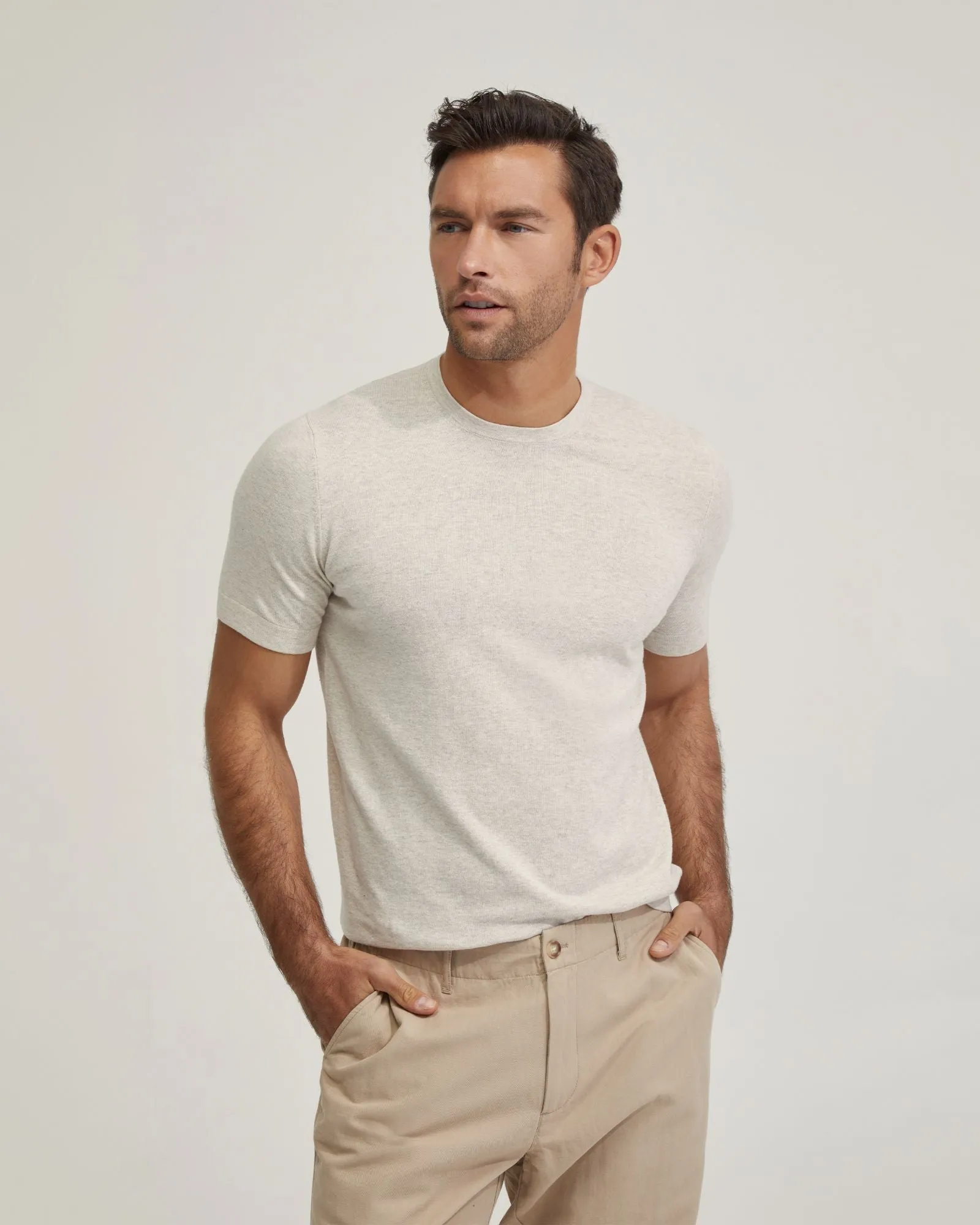 Theodore Crew Neck Knitted T-Shirt