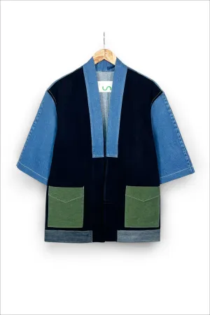 Timeless Upcycled Denim Kimono Jacket