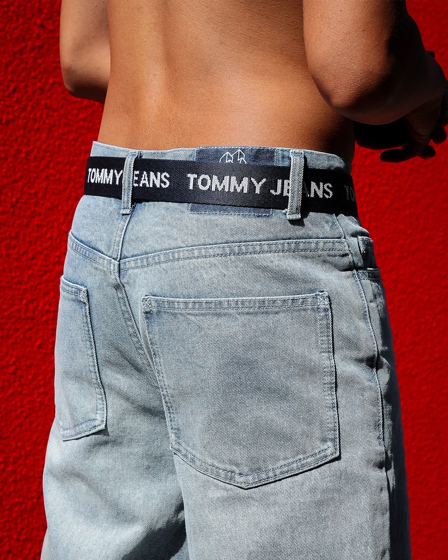 Tommy Jeans Essential Logo Tape Webbing Belt Twilight Navy