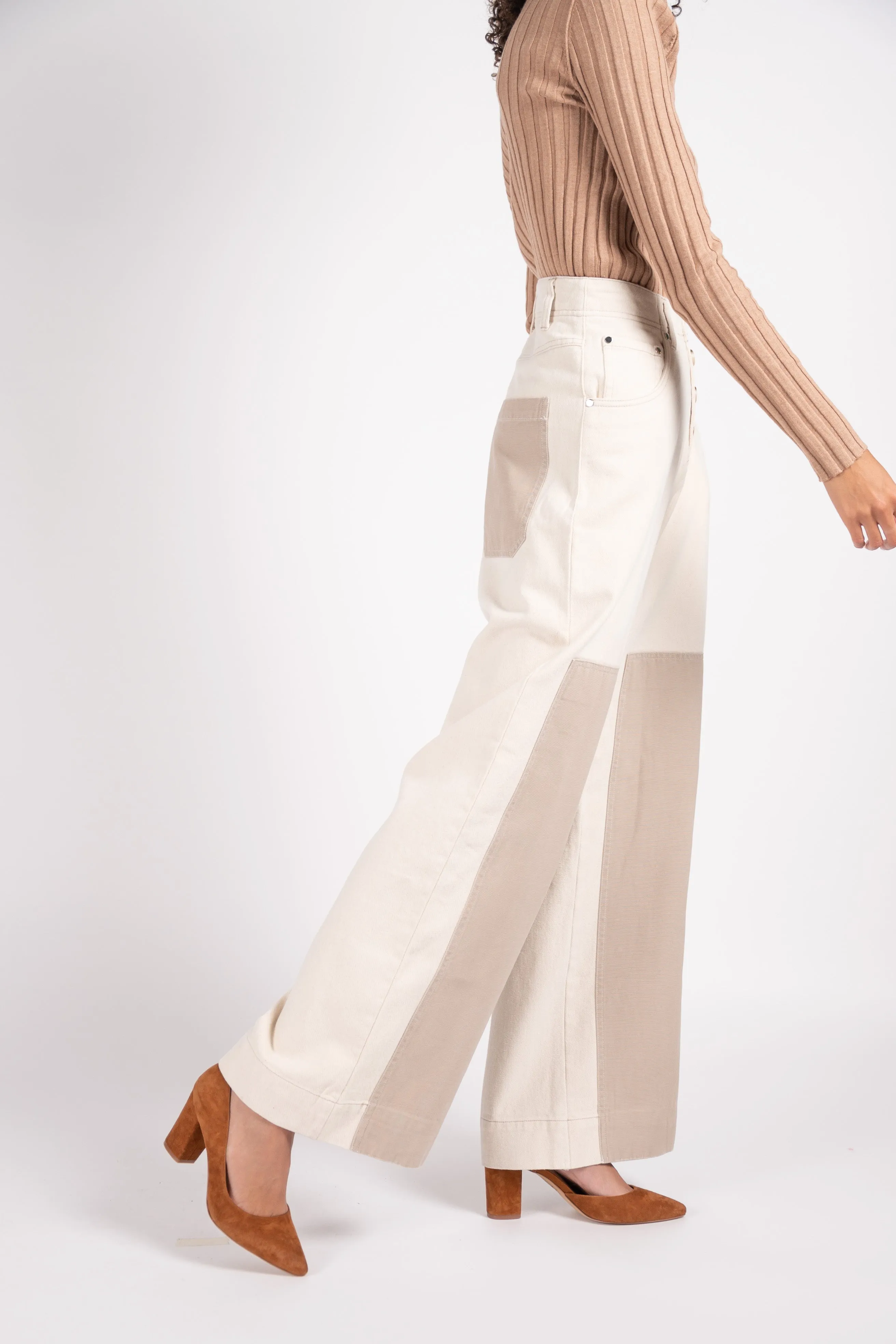 Wilder utility jeans in Ivory