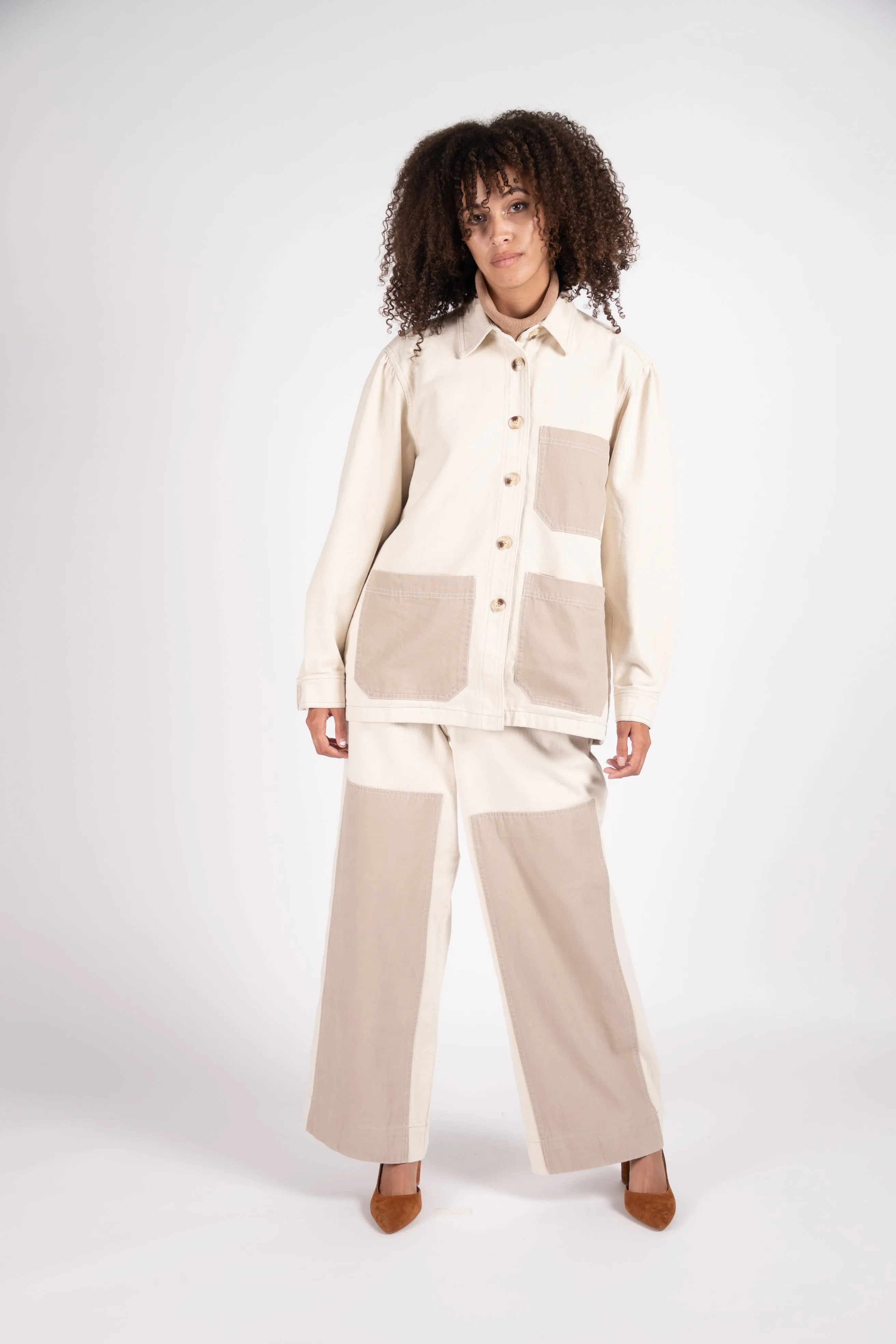 Wilder utility jeans in Ivory