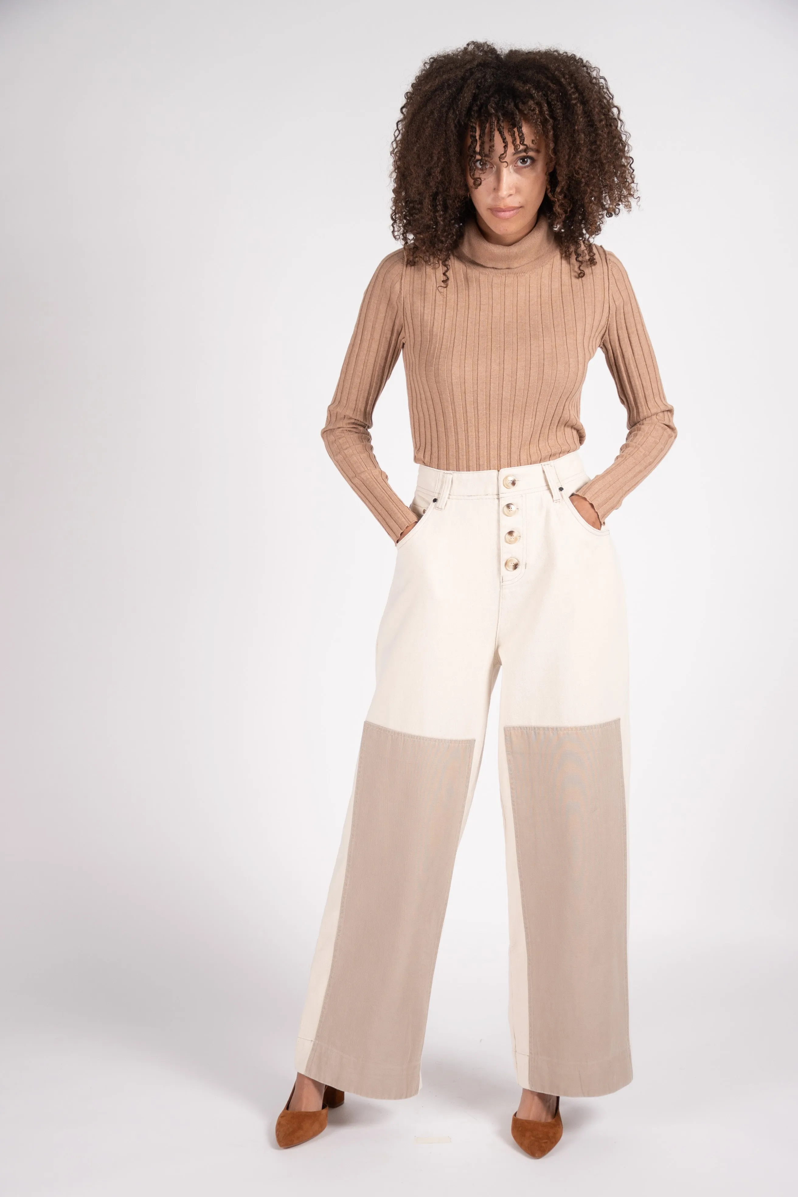 Wilder utility jeans in Ivory