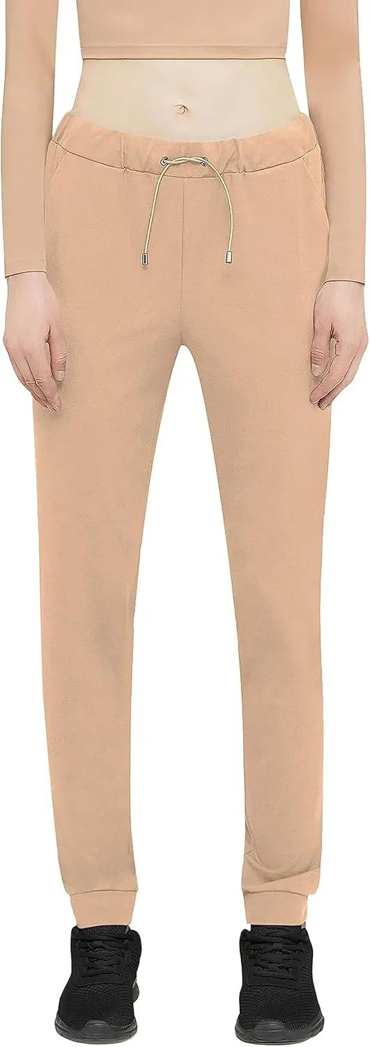 Wolford Warm Up Trousers Pants for Women High Waist Trendy Summer & Casual Wear Dressy Work Casual Fashionable Look