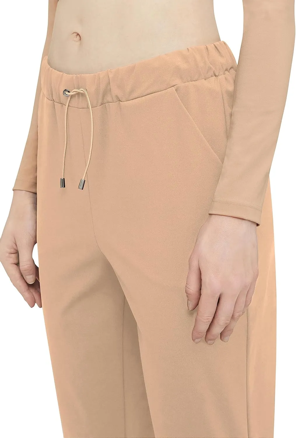 Wolford Warm Up Trousers Pants for Women High Waist Trendy Summer & Casual Wear Dressy Work Casual Fashionable Look