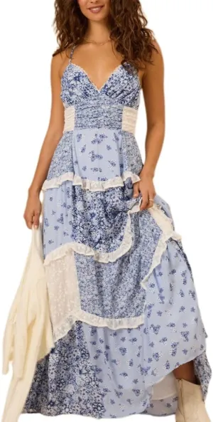 Women Boho Maxi Dress Y2k Floral Smocked Long Dresses Sleeveless Flowy Summer Vocation Beach Sundress