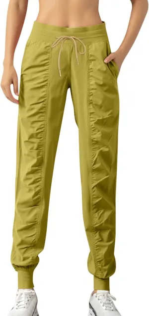 Women Cotton Linen Summer Striped Palazzo Lounge Pants Elastic Waist Stretchy Plus Size Trouser Trendy
