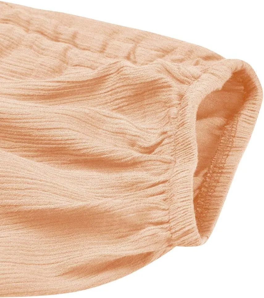 Women Linen Summer Cropped Palazzo Pants Low Waist Wide Leg Slim Fit Palazzo Lounge Pants Trendy