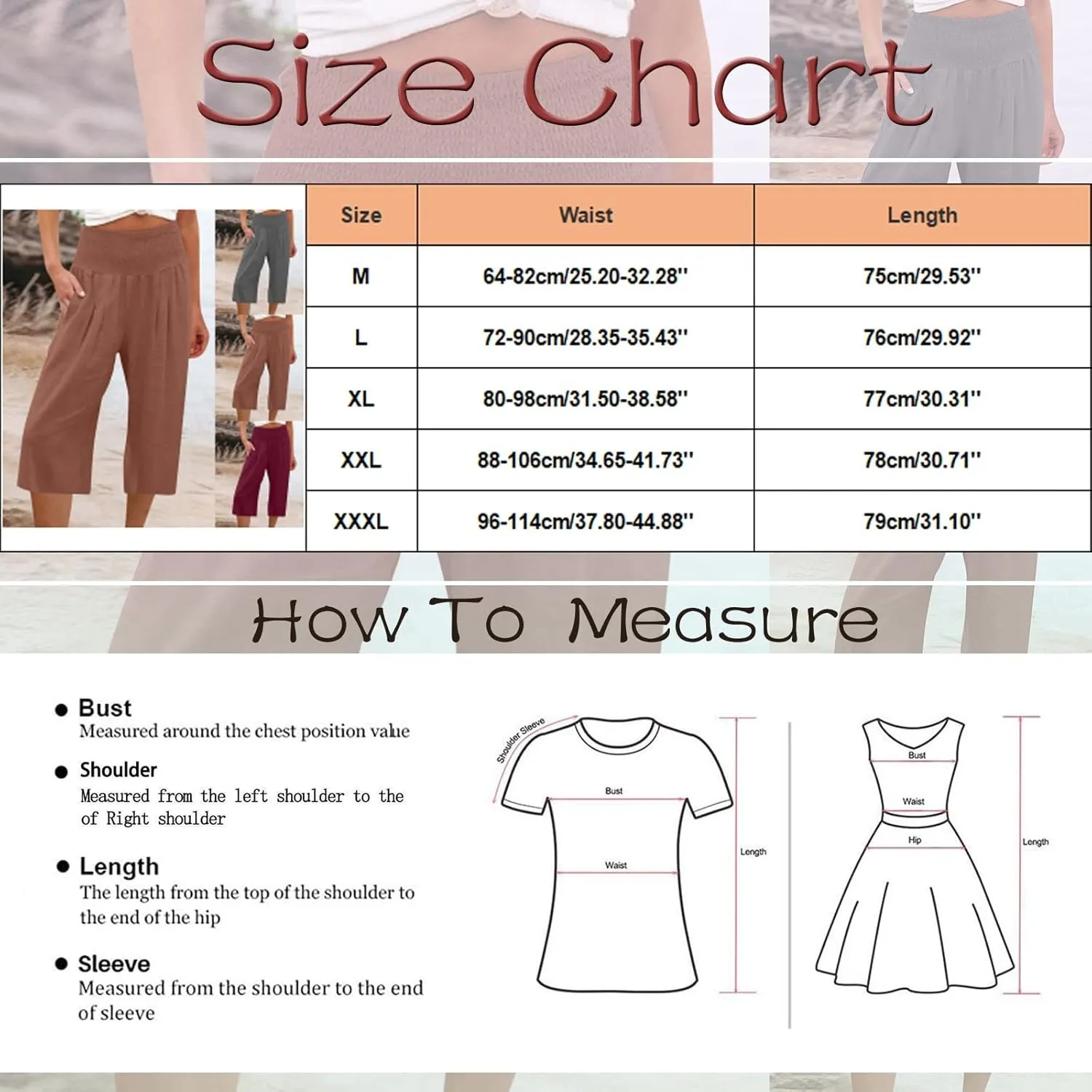 Women Linen Summer Solid Pants High Waist Ankle Length Plus Size Trousers Trendy