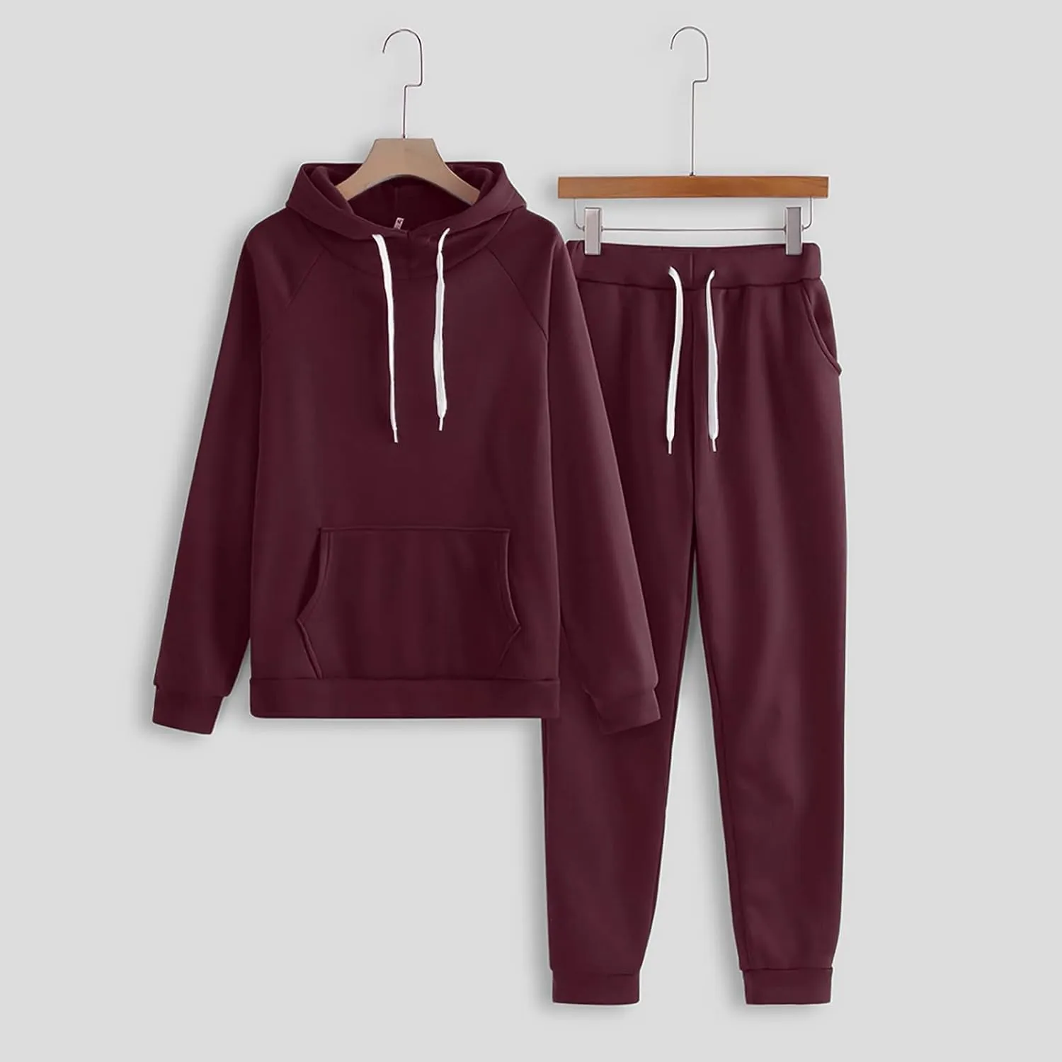 Women's 2 Piece Lounge Sets Long Sleeve Crewneck Fall Trendy Loungewear Hoodie Sweatshirt Long Pants Tracksuit