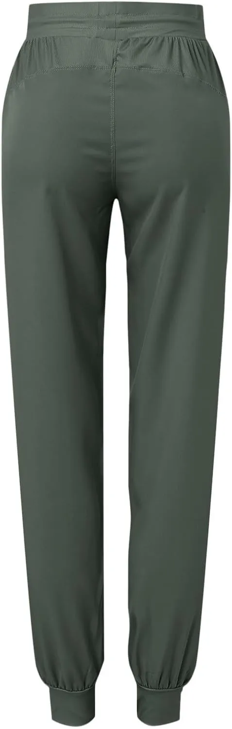 Womens Cotton Linen Summer Casual Loose Pants Elastic Waisted Long Lounge Slim Fit Palazzo Pants Trendy