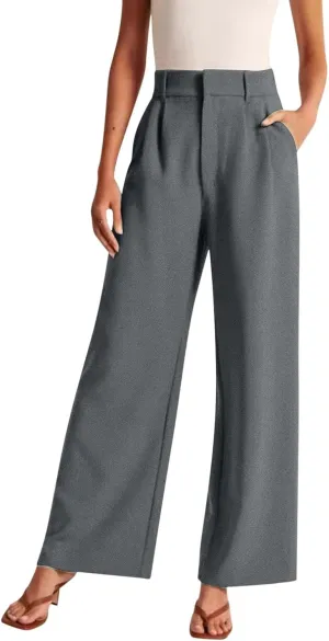 Women's Cotton Linen Summer Fashion Pants Elastic Waist Long Lounge Slim Fit Trouser Trendy