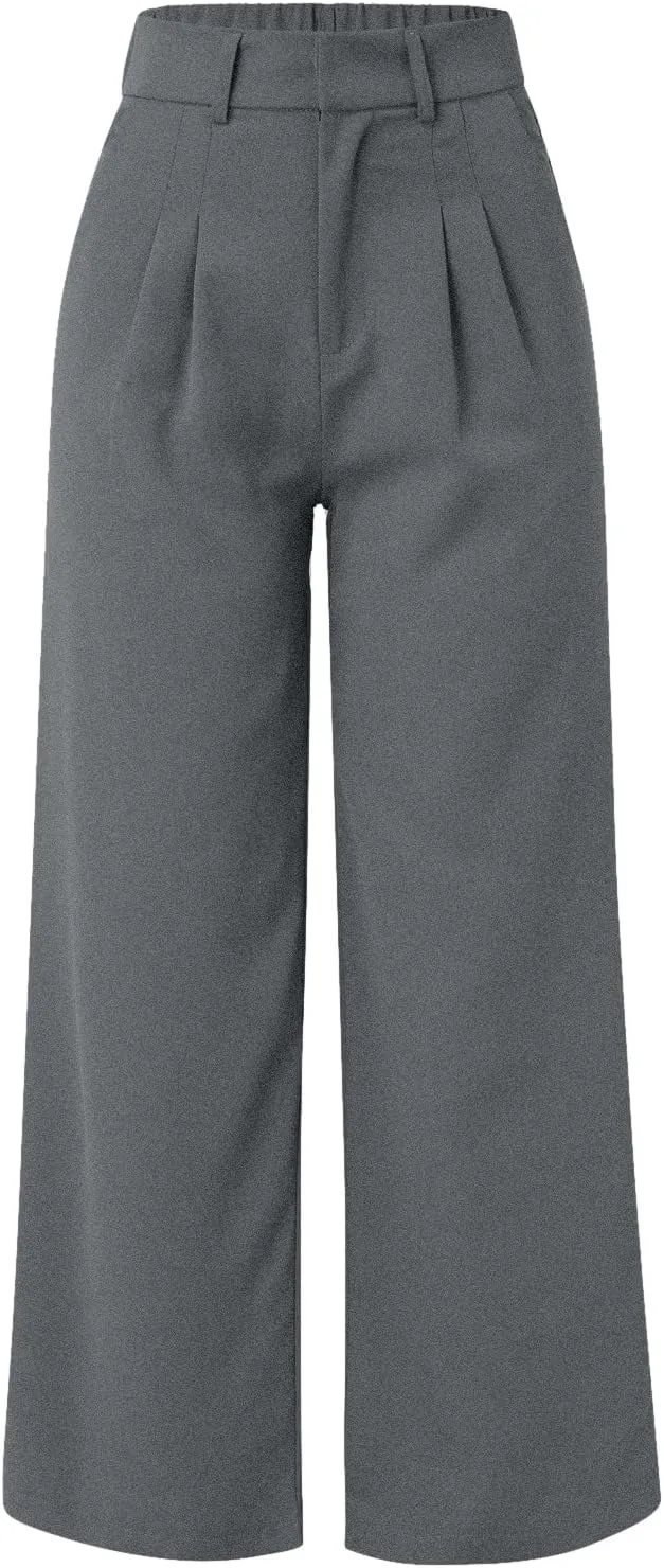 Women's Cotton Linen Summer Fashion Pants Elastic Waist Long Lounge Slim Fit Trouser Trendy