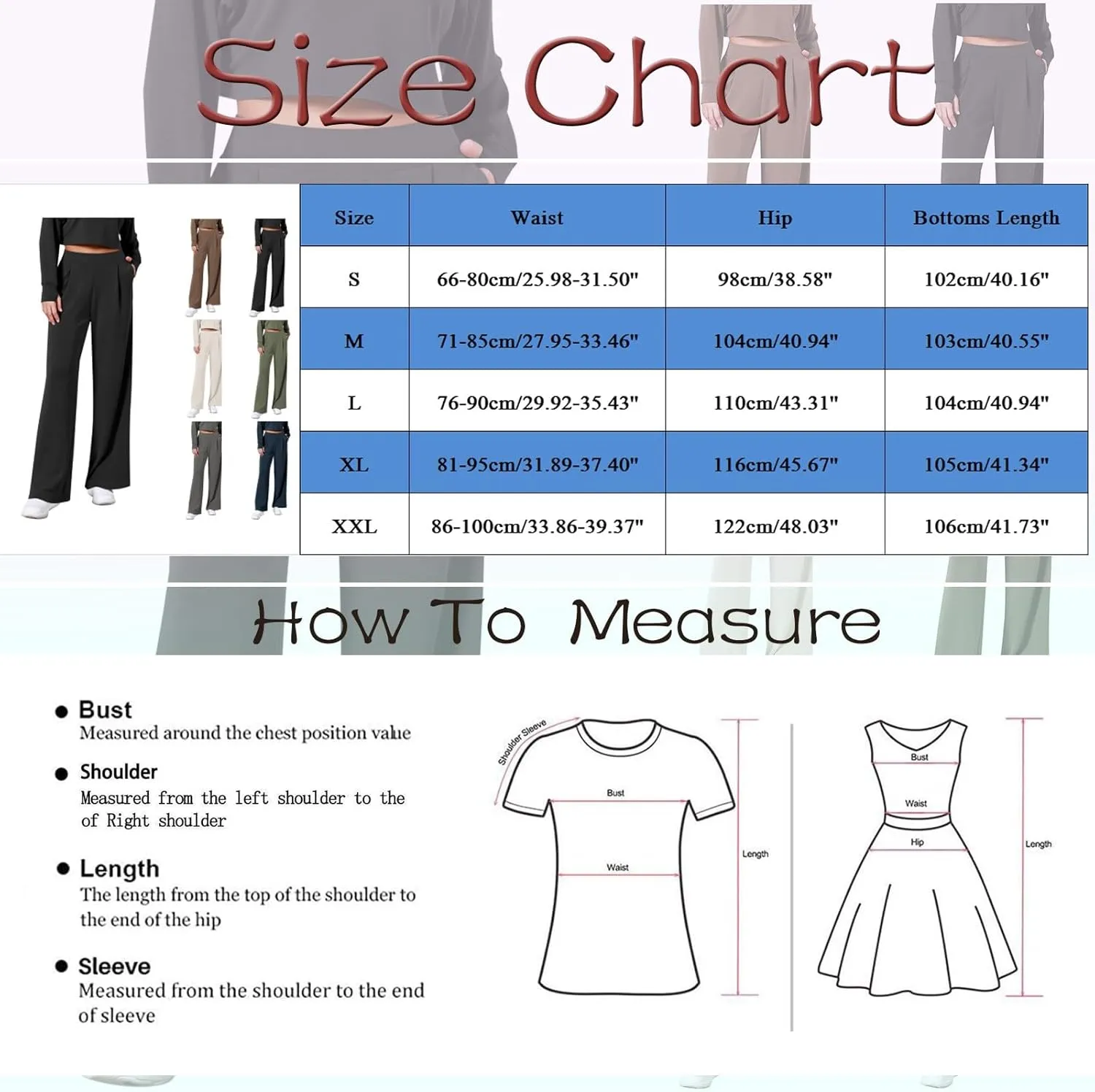 Women's Linen Blend Summer Casual Loose Pants Elastic Waisted Baggy Stretchy Loose Fit Trouser Trendy