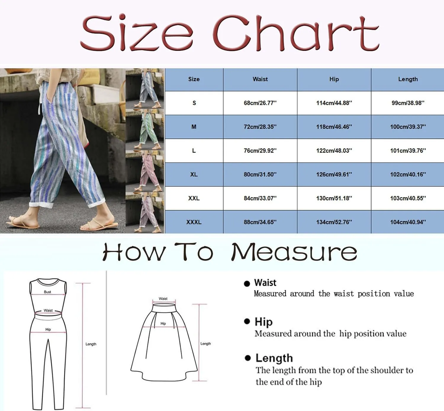 Women's Linen Blend Summer Lightweigt Palazzo Lounge Pants Elastic Waisted Bootcut Slim Fit Trousers Business Work