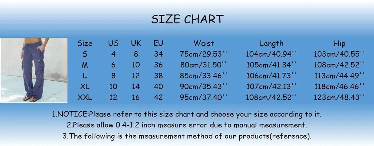 Women's Linen Summer Casual Loose Palazzo Pants Elastic Waisted Wide Leg Plus Size Palazzo Lounge Pants Trendy
