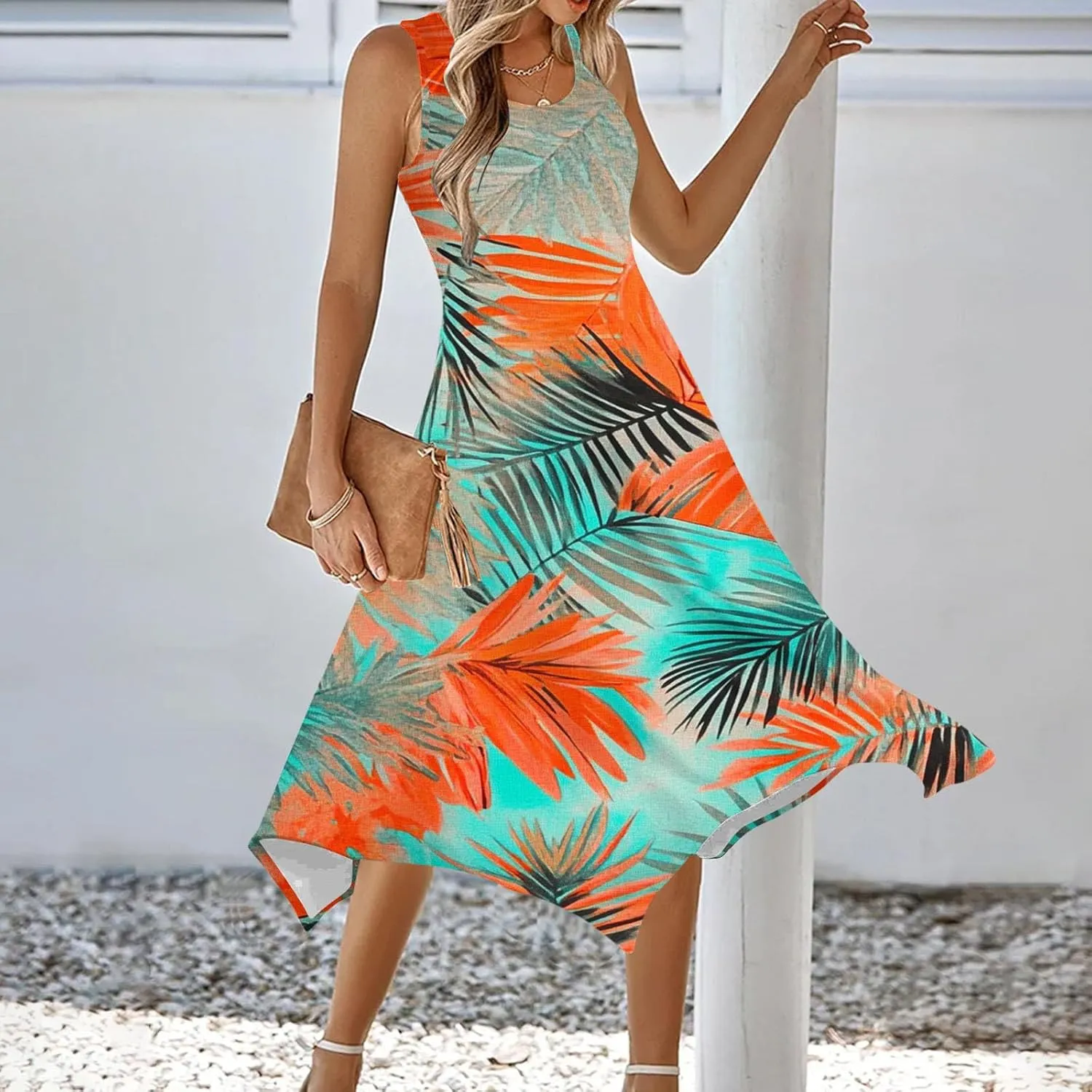 Women's Trendy Dresses Plus Size Halter Dress Bridal Shower Outfits Women Guest Dresses for Hourglass Figure