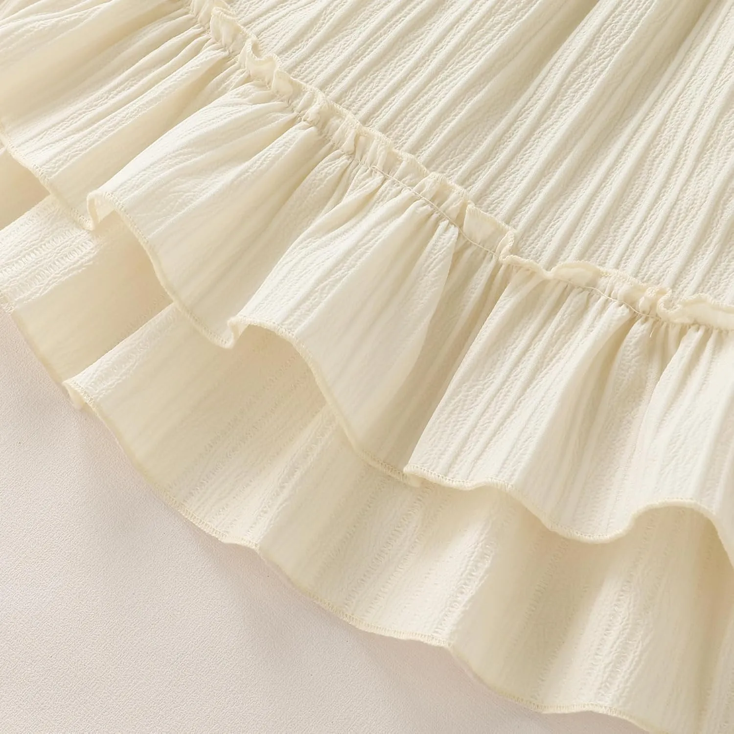 YOUNGER TREE Toddler Dress Girls Summer Ruffle Sleeveless Smocked Dresses Kids Beach Casual Sundress